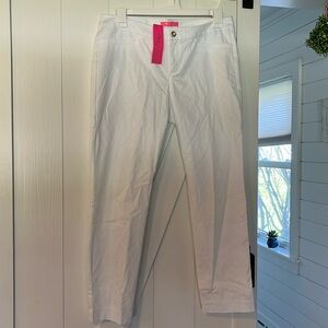 Lilly Pulitzer Kelly skinny ankle pants-Resort white-Rich pattern-Size 14 BNWT💗